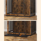 Dog Crate Furniture with 2 Doors, 70lb Rustic Brown FredCo