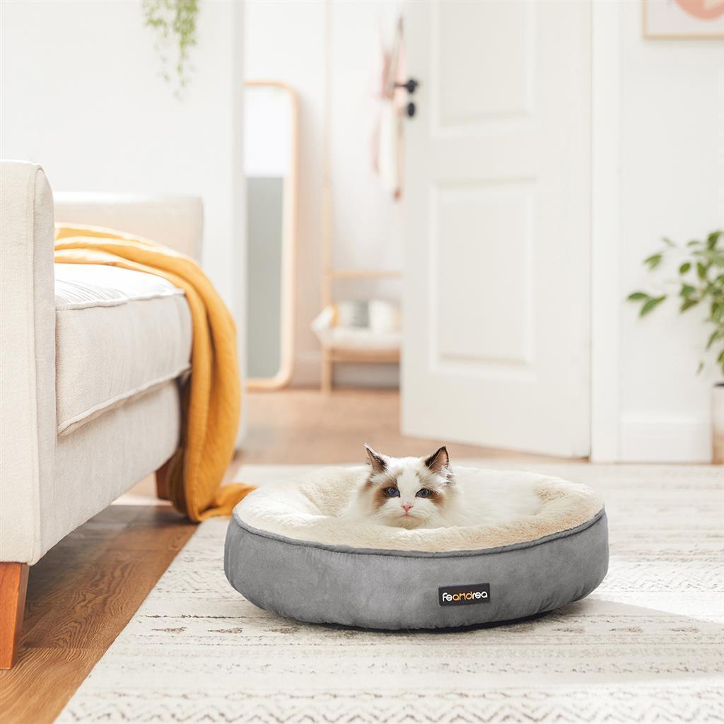 Donut Dog Bed Gray 19.7" Dia FredCo