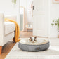 Donut Dog Bed Gray 19.7" Dia FredCo