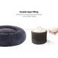 Donut-Shaped Pet Bed, Dark Gray 36 diameter FredCo
