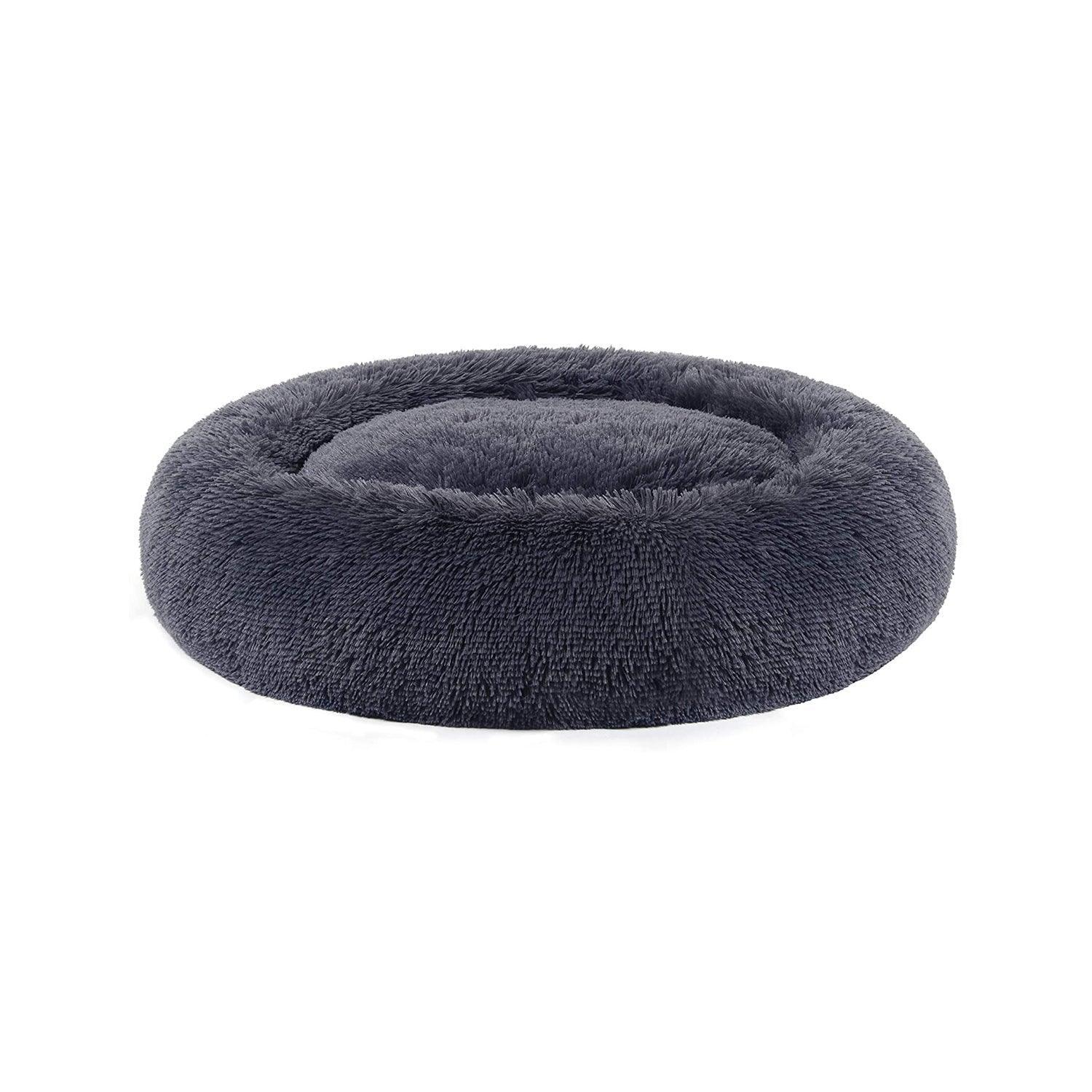 Donut-Shaped Pet Bed, Dark Gray 36 diameter FredCo