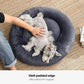 Donut-Shaped Pet Bed Dark Gray FredCo