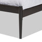 Dora Modern and Contemporary Industrial Black Finished Metal Queen Size Platform Bed FredCo