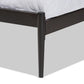 Dora Modern and Contemporary Industrial Black Finished Metal Queen Size Platform Bed FredCo