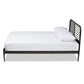 Dora Modern and Contemporary Industrial Black Finished Metal Queen Size Platform Bed FredCo