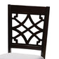 Dori Modern and Contemporary Grey Fabric Upholstered and Dark Brown Finished Wood 6-Piece Dining Set FredCo