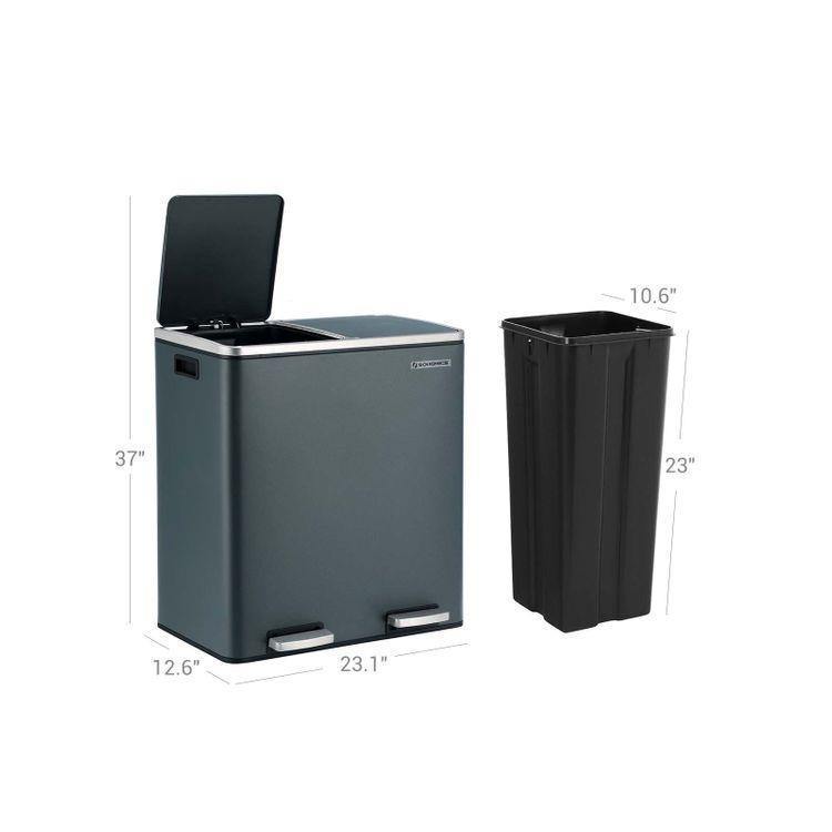 Double 30L Trash Can FredCo