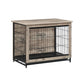 Double-Door Dog Crate, 45lb Greige FredCo