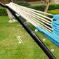 Double Hammock with Stand Turquoise FredCo