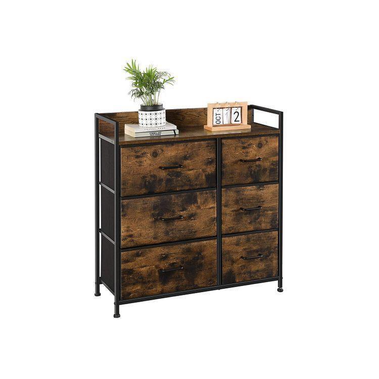 Drawer Dresser with 6 Fabric Drawers FredCo