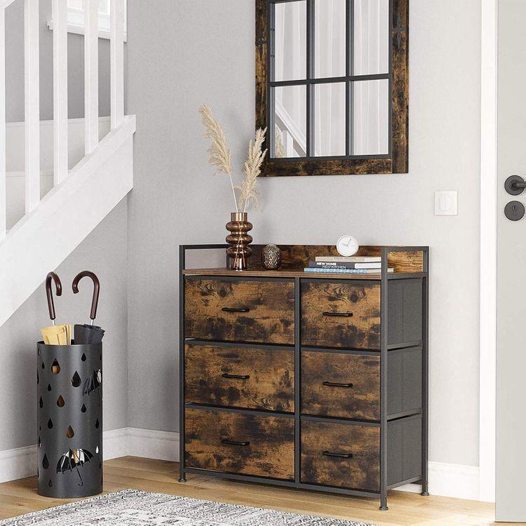 Drawer Dresser with 6 Fabric Drawers FredCo