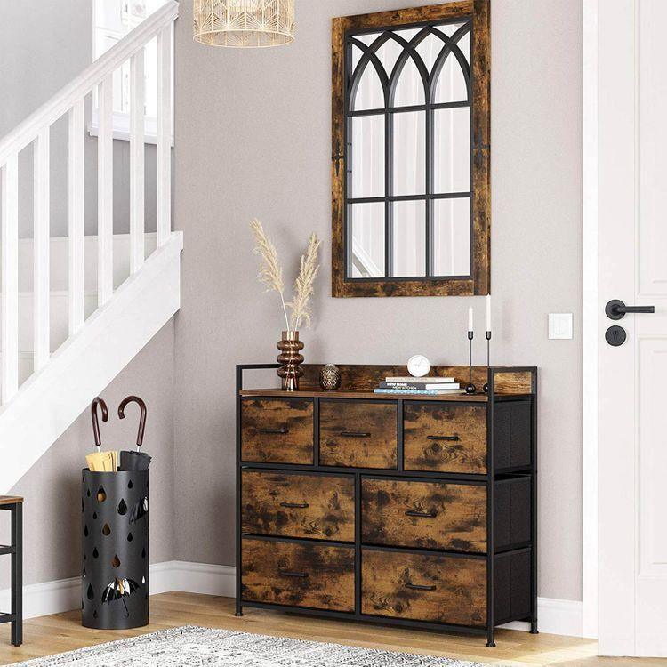 Drawer Dresser with 7 Fabric Drawers FredCo