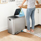 Dual Trash Can Silver, 12.7 Gallon (2 x 24L) FredCo
