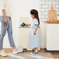 Dual Trash Garbage Can Cloud White FredCo