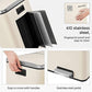 Dual Trash Garbage Can Cloud White FredCo