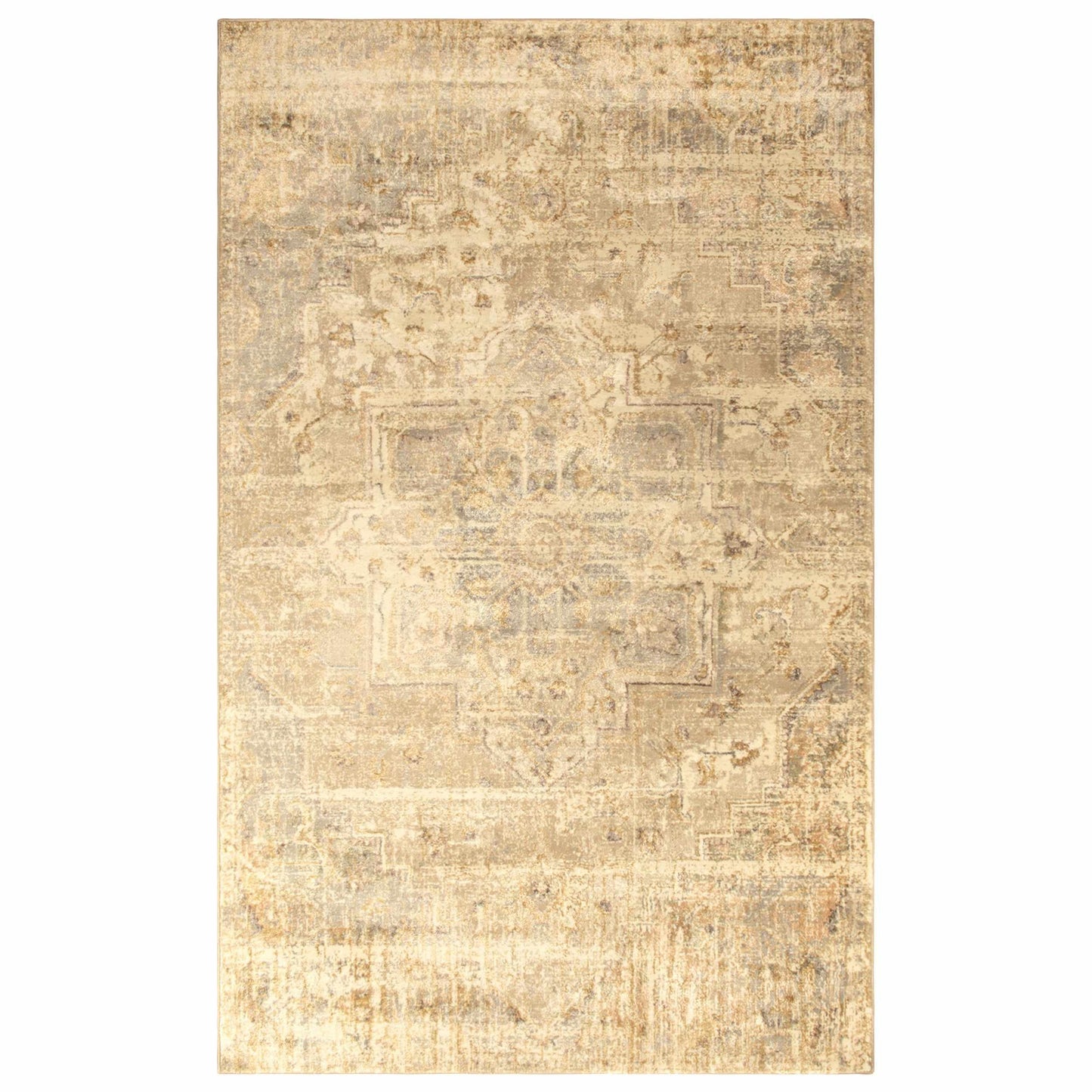 Duard Transitional Distressed Sheen Finish Rug FredCo