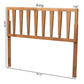 Duncan Modern and Contemporary Ash Walnut Finished Wood King Size Headboard FredCo