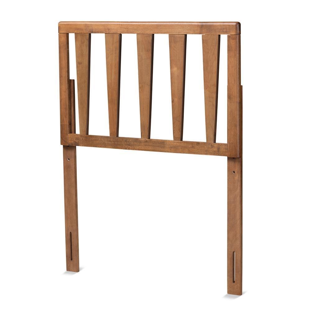 Duncan Modern and Contemporary Ash Walnut Finished Wood Twin Size Headboard FredCo