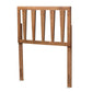 Duncan Modern and Contemporary Ash Walnut Finished Wood Twin Size Headboard FredCo