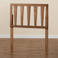 Duncan Modern and Contemporary Ash Walnut Finished Wood Twin Size Headboard FredCo