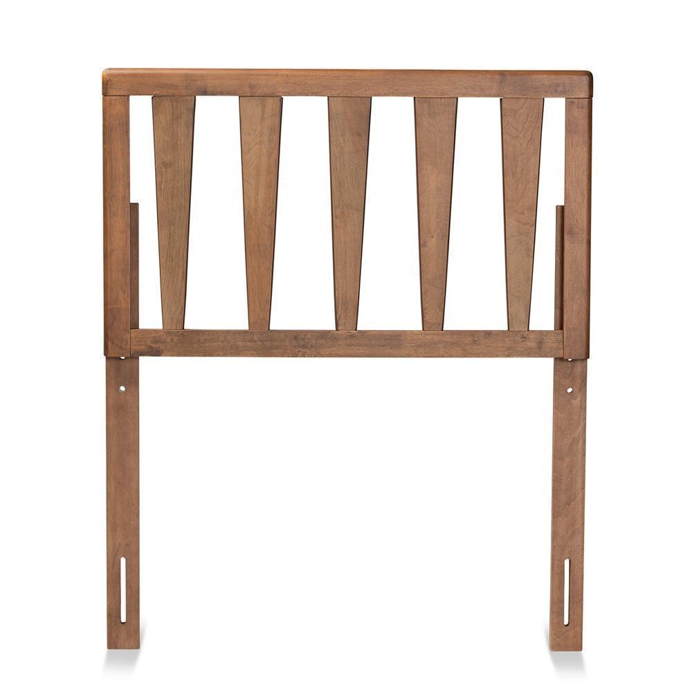 Duncan Modern and Contemporary Ash Walnut Finished Wood Twin Size Headboard FredCo