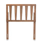 Duncan Modern and Contemporary Ash Walnut Finished Wood Twin Size Headboard FredCo