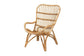 Earvin Modern Bohemian Natural Brown Rattan Armchair FredCo
