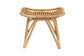 Earvin Modern Bohemian Natural Brown Rattan Footstool FredCo