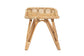 Earvin Modern Bohemian Natural Brown Rattan Footstool FredCo