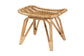 Earvin Modern Bohemian Natural Brown Rattan Footstool FredCo