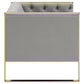 Eastbrook 3-piece Tufted Back Living Room Set Grey 509111-S3 Coaster FredCo