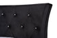 Easton Contemporary Glam and Luxe Black Velvet and Gold Metal Queen Size Panel Bed FredCo