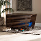 Eckhart Modern and Contemporary Walnut Brown Finished Wood Cat Litter Box Cover House FredCo