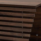 Eckhart Modern and Contemporary Walnut Brown Finished Wood Cat Litter Box Cover House FredCo
