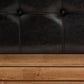 Edmund Rustic Transitional Dark Brown Faux Leather Upholstered and Oak Brown Finished Wood Storage Ottoman FredCo