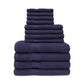 Egyptian Cotton 500 GSM Right Hash Dobby Border 12-Piece Towel Set FredCo