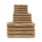 Egyptian Cotton 500 GSM Right Hash Dobby Border 12-Piece Towel Set FredCo