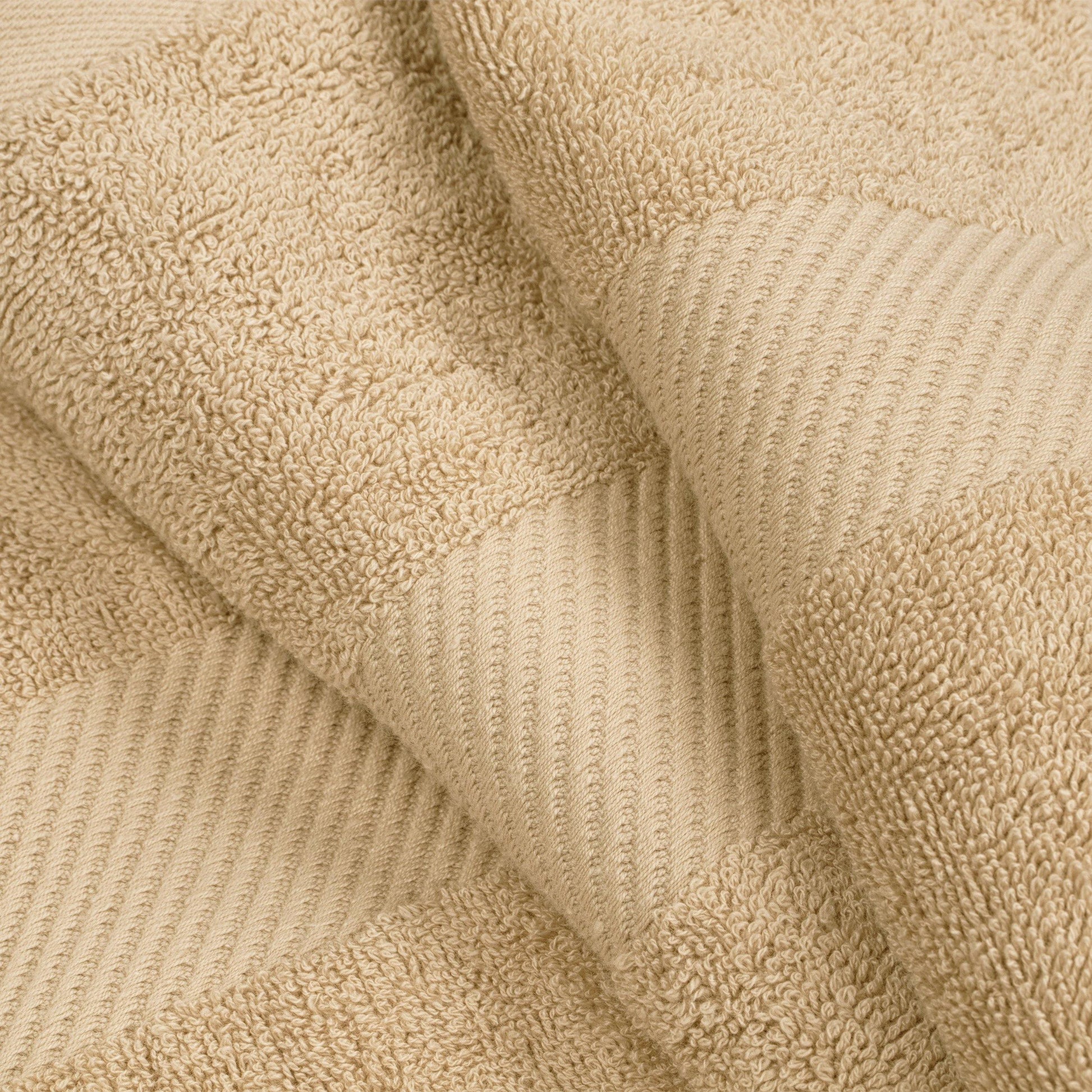 Egyptian Cotton 500 GSM Right Hash Dobby Border 12-Piece Towel Set FredCo