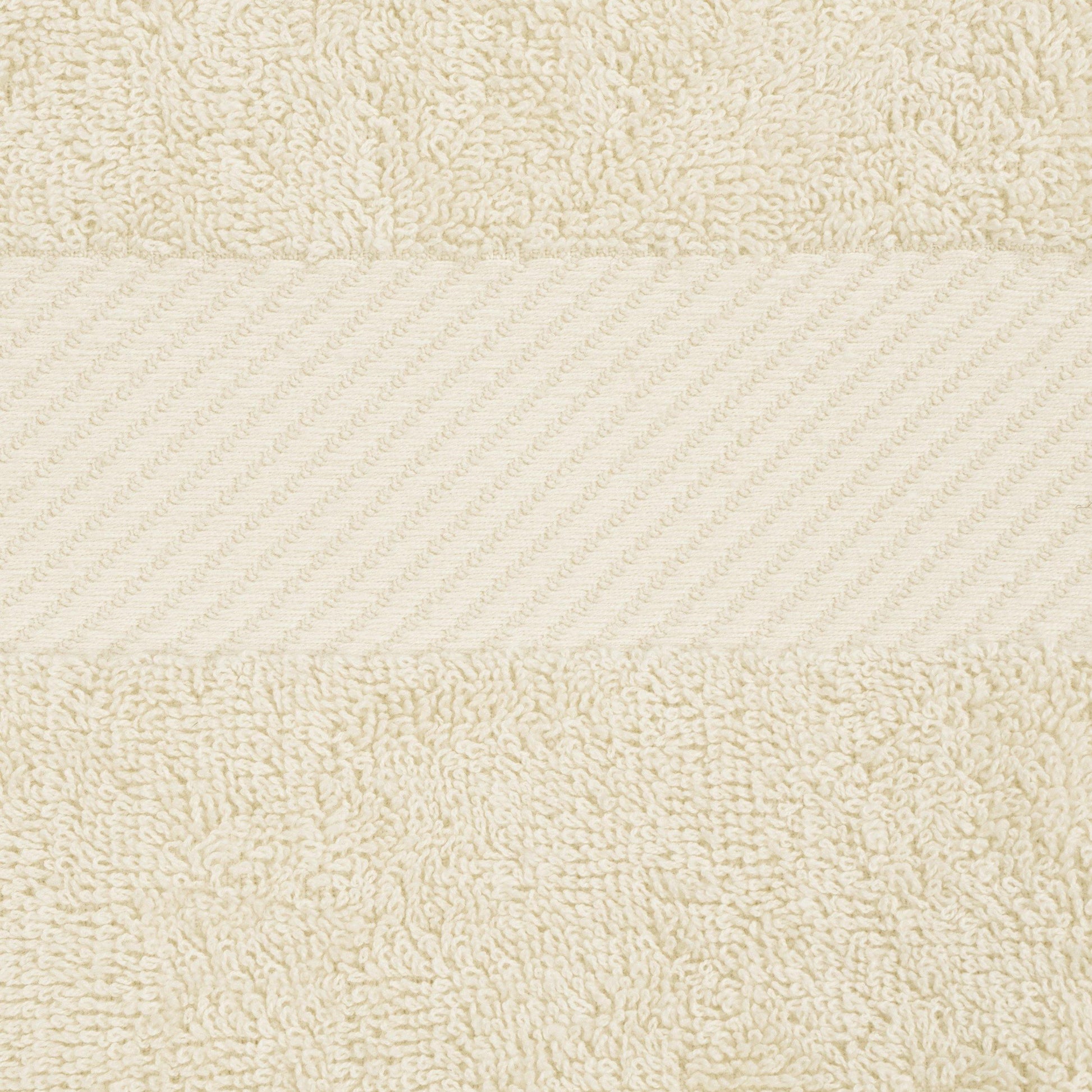 Egyptian Cotton 500 GSM Right Hash Dobby Border 12-Piece Towel Set FredCo