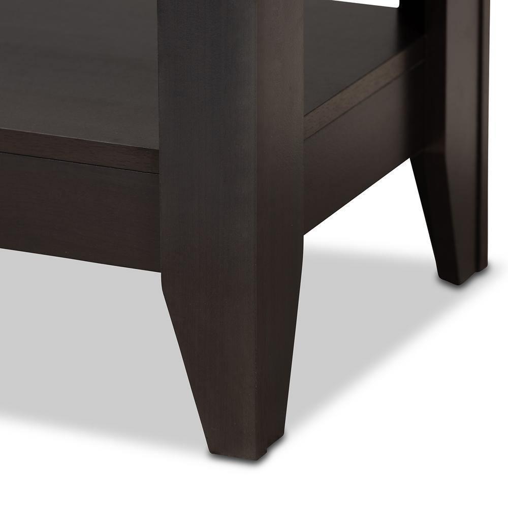 Elada Modern and Contemporary Wenge Finished Wood Coffee Table FredCo