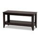 Elada Modern and Contemporary Wenge Finished Wood Coffee Table FredCo