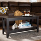 Elada Modern and Contemporary Wenge Finished Wood Coffee Table FredCo