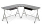 Elburn Dark Brown L-Shaped Modern Computer Desk FredCo