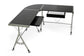 Elburn Dark Brown L-Shaped Modern Computer Desk FredCo