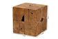 Eldora Rustic Transitional Natural Brown Teak Root End Table FredCo