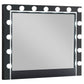Eleanor Black Rectangular Mirror with Light 223364 Coaster FredCo
