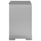 Eleanor Rectangular 2-drawer Nightstand Metallic 223462 Coaster FredCo
