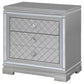 Eleanor Rectangular 2-drawer Nightstand Metallic 223462 Coaster FredCo