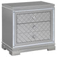 Eleanor Rectangular 2-drawer Nightstand Metallic 223462 Coaster FredCo