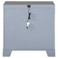 Eleanor Rectangular 2-drawer Nightstand Metallic 223462 Coaster FredCo